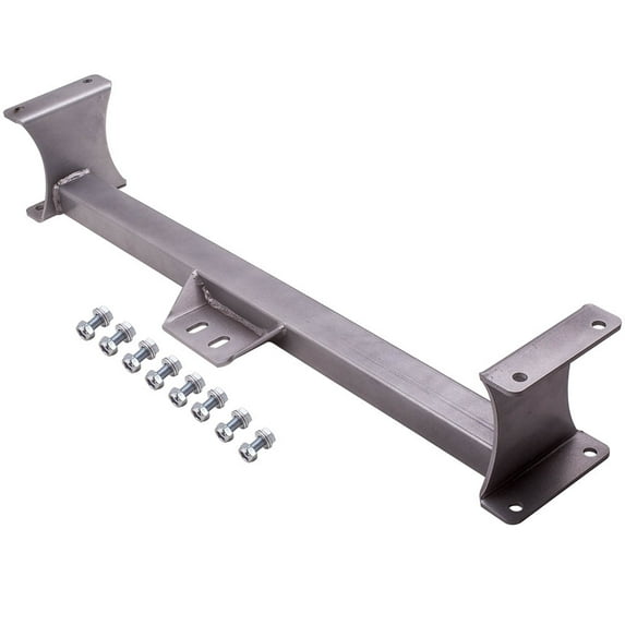 Maxpeedingrods Tubular Transmission Cross Member+Rubber Pad for Chevy & GMC C10 C15 2WD 1963-72