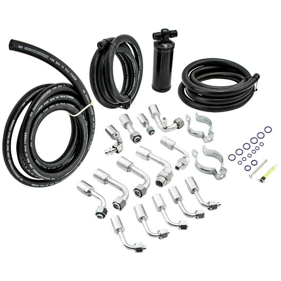 BFO VPA 547000 Extended-Length Universal Standard Beadlock A/C Hose Kit Works With H
