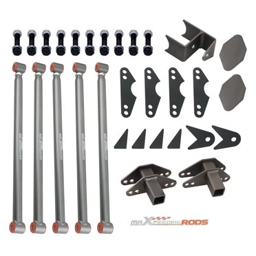 Weld On Parallel 4 Link Suspension Kit Hot Rod Rat Truck 5 Bars Panhard Brackets
