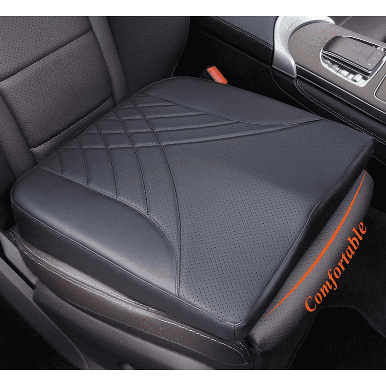 Maxphenix Memory Foam Car Seat Cushion - Coccyx & Back Pain Relief for Car, Truck, Office - Black, Size: 18 x 17 x 2.5