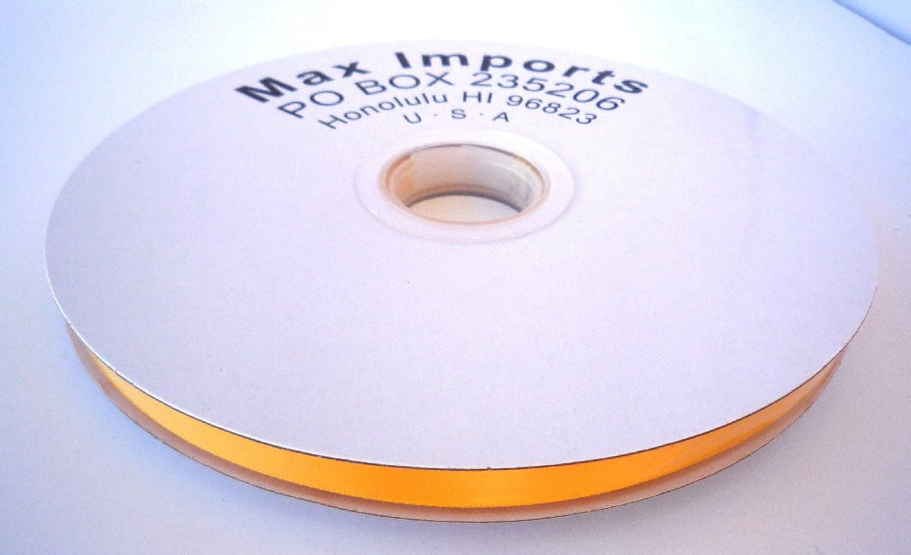 Maxport Corporation 3/8"Satin Yellow Gold Ribbon, 100 Yd.