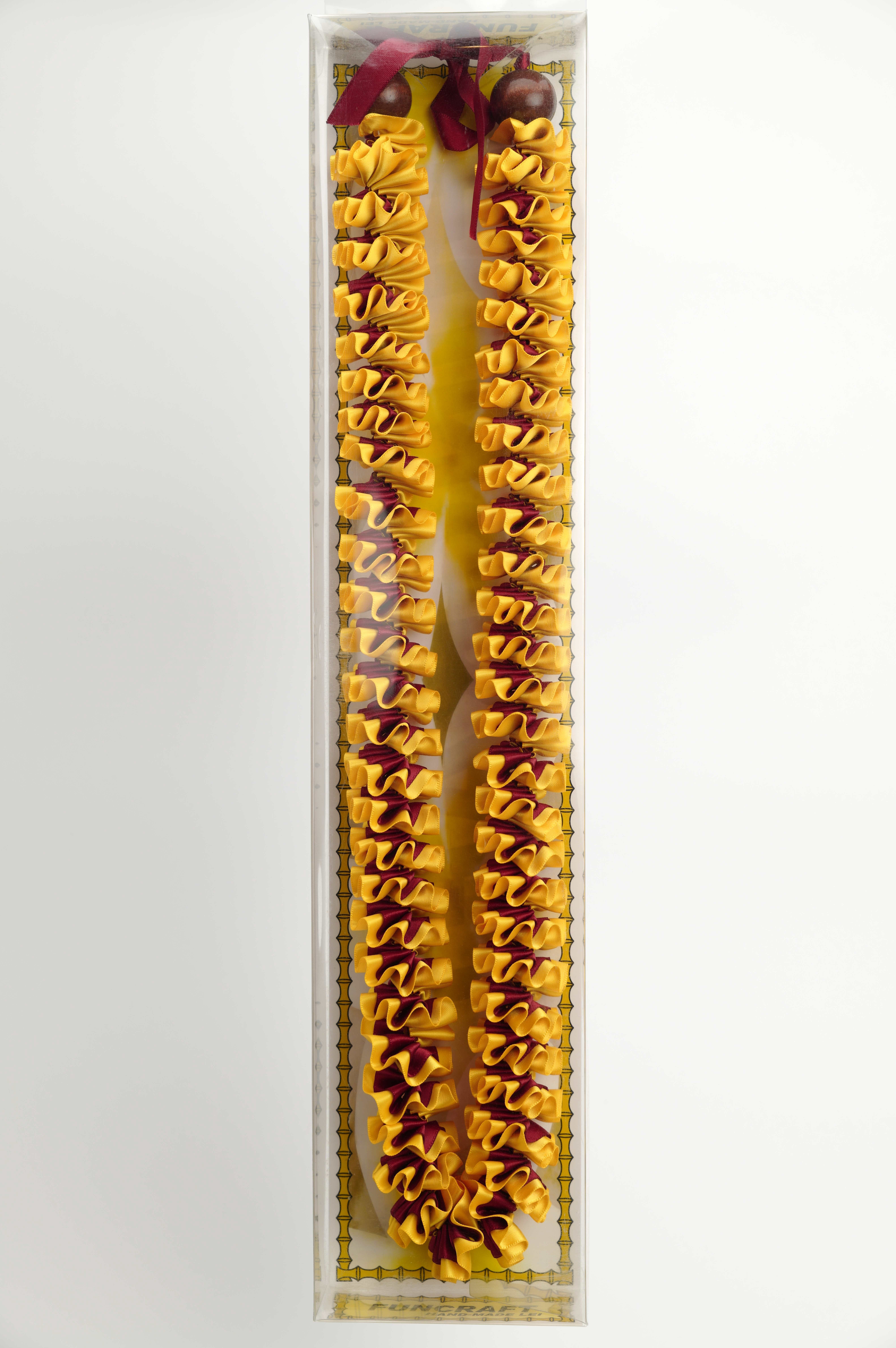 Maxport Corporation Ribbon Lei Maroon/lt. Gold