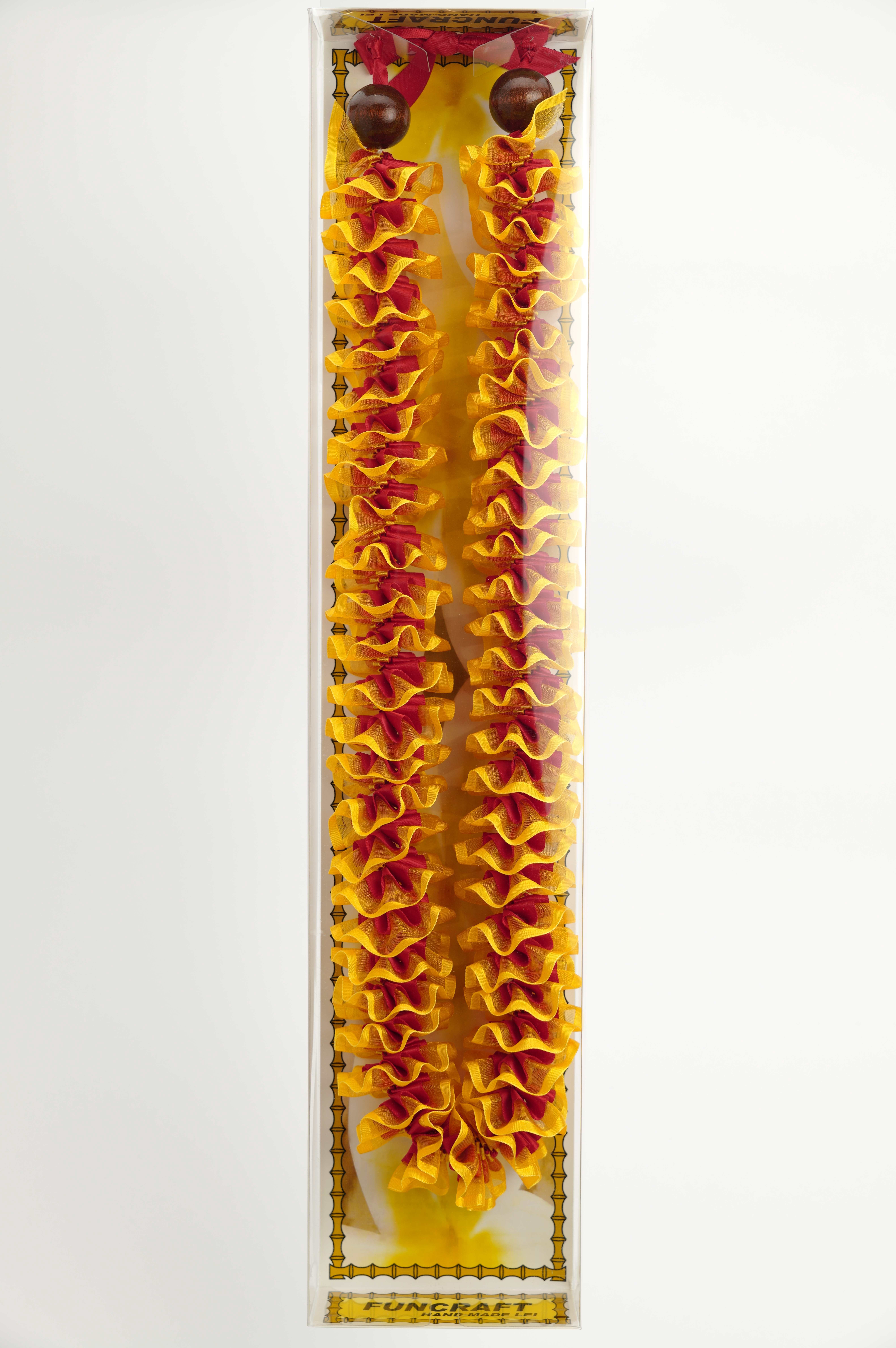 Maxport Corporation Ribbon Lei Red/lt. Gold