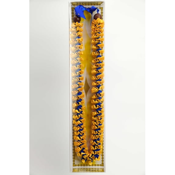 Maxport Corporation Ribbon Lei Royal Blue/lt.gold