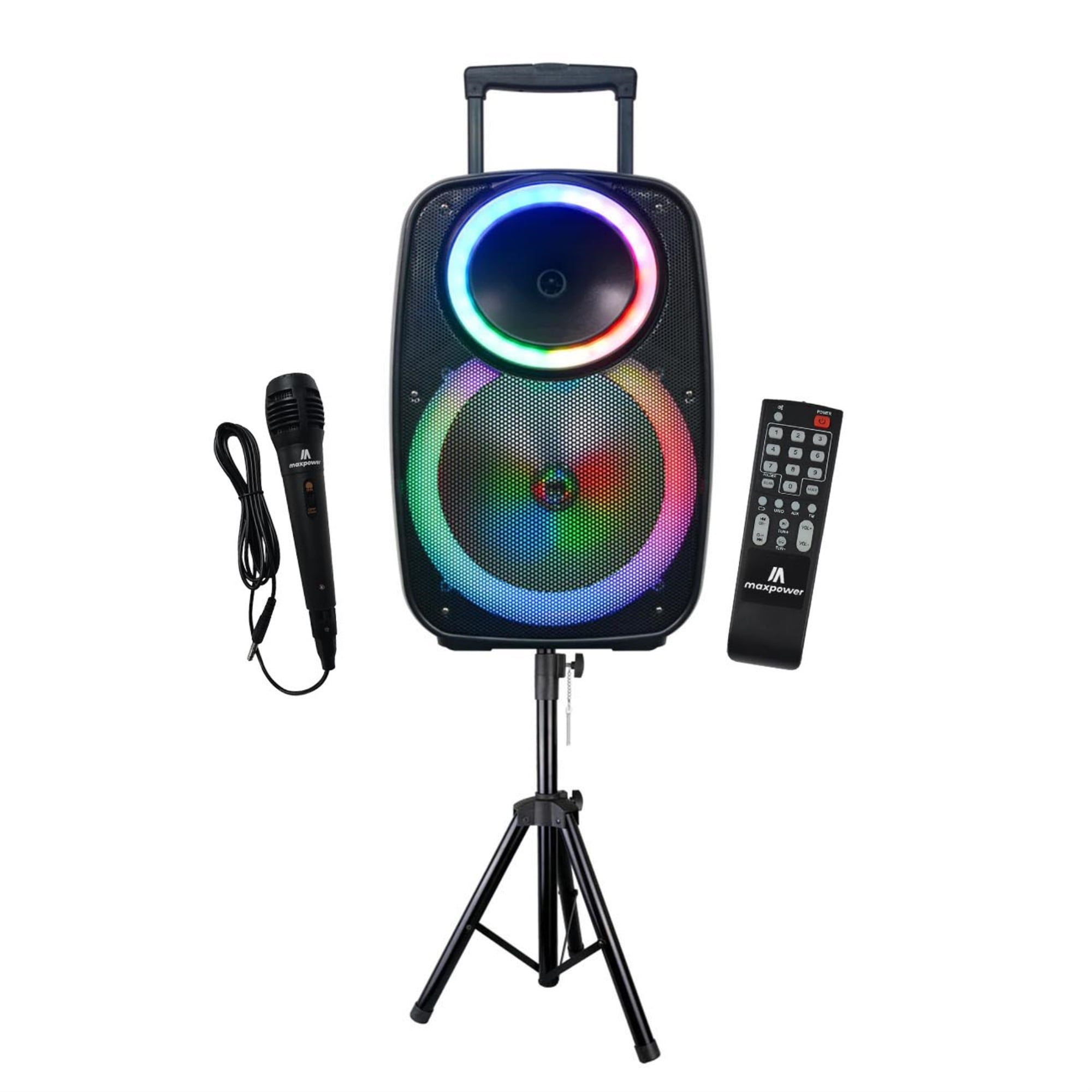 Maxpower MPD1238 15" Portable Bluetooth Party Speaker System with
