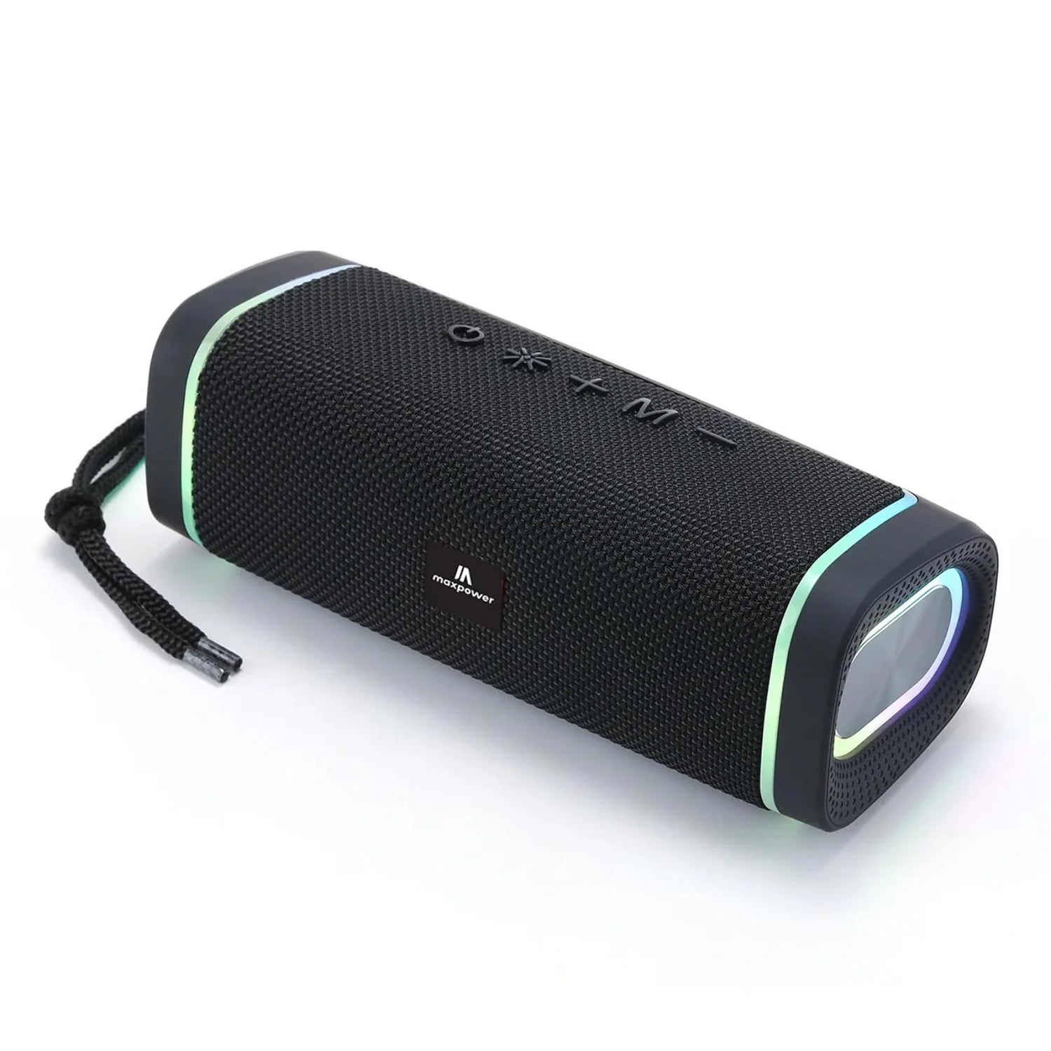 Maxpower MPD375BK Portable Bluetooth Water Resistant Speaker With Led