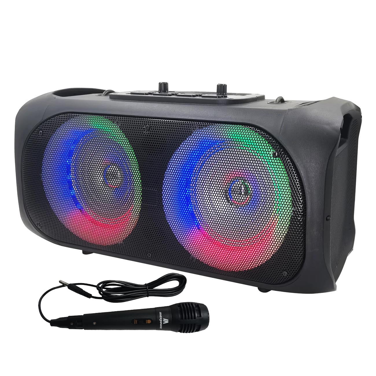 Maxpower MPD611 Portable Dual 6.5 Woofers Bluetooth Karaoke