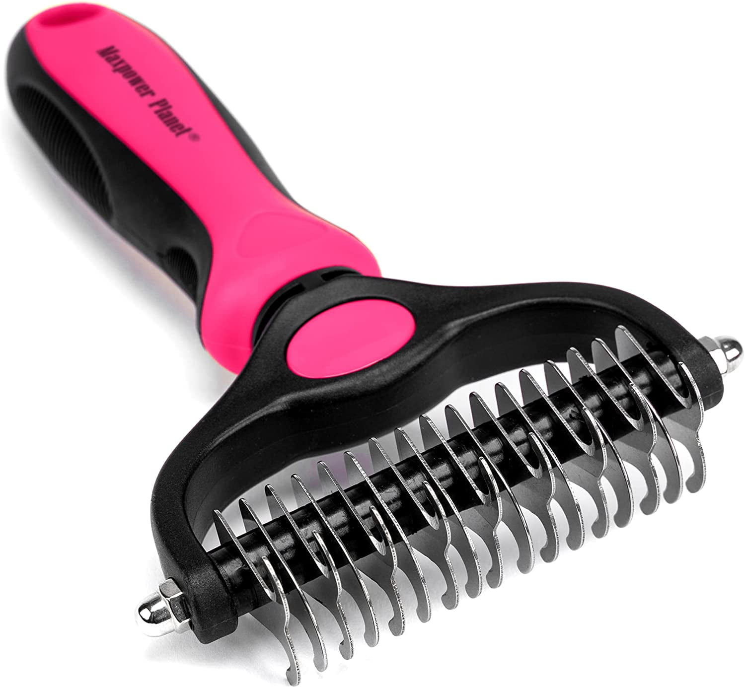 Maxpower Planet Pet Grooming Brush Double Sided Shedding