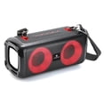 thumbnail image 1 of Maxpower MPD641BK Water Resistant Portable Bluetooth Speaker With Dancing Led Lights Fm Radio [black], 1 of 1