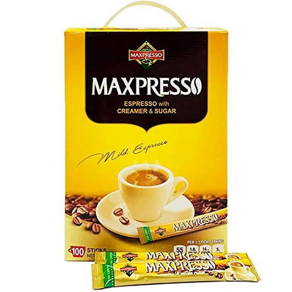 Maxpresso 3-in-1 Korean Instant Coffee, 100 Sticks