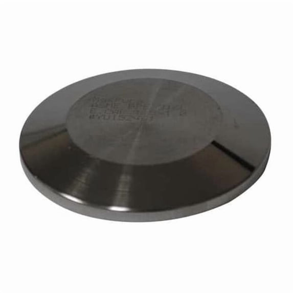 Maxpure 2-1/2" Clamp T316L SS Solid End Cap TEG16A6L2.5-PL