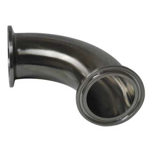 Maxpure 1-1/2" Clamp T316L SS 90 Degree Elbow TEG2C6L1.5-PL