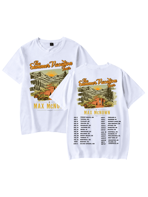Maxs Shirt 2026 Music Tour Mcnowns the Summer Vacation Merch Tshirts For Fans