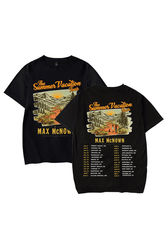 Maxs Shirt 2026 Tour Mcnowns the Summer Vacation Merch Tshirts For Women Men