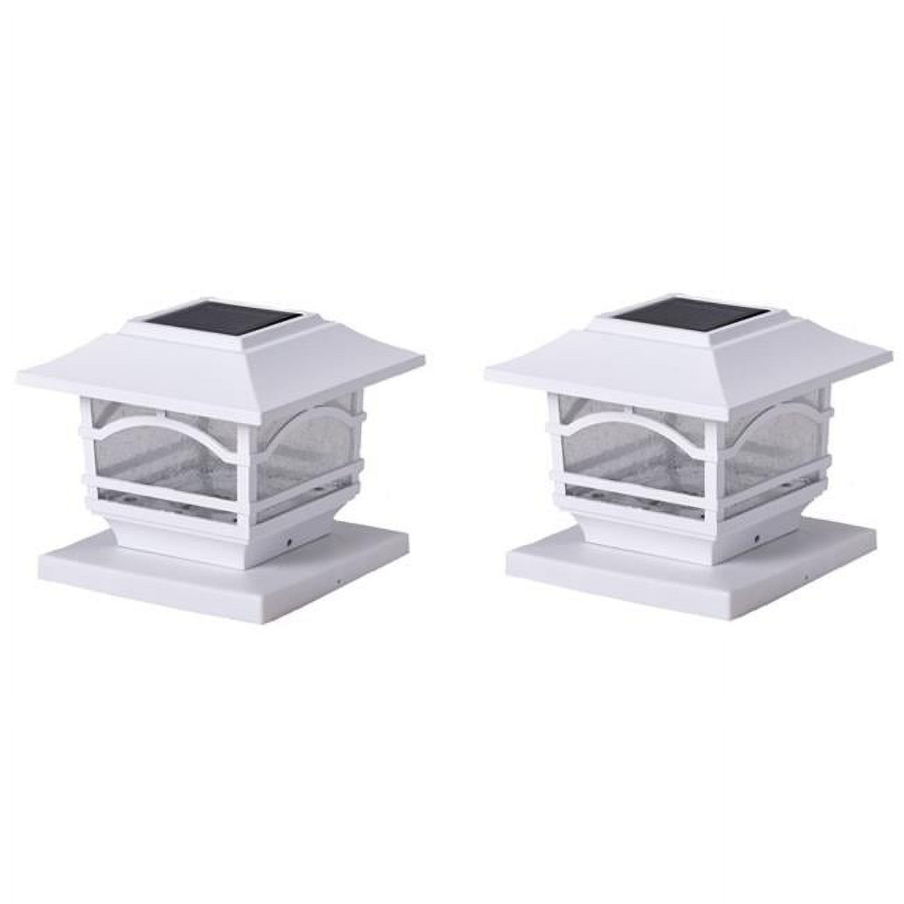Maxsa® Innovations Maxsa Innovations 41971 Solar Post Cap And Deck Railing Lights 2 Pack (White) - image 1 of 3