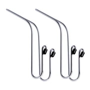 Maxsa Innovations Mini Hangers for Cars, Silver, Set of 2