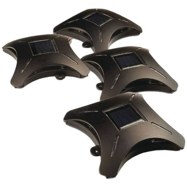Maxsa Innovations Ninja Star™ Solar Deck Lights, 4 Pk
