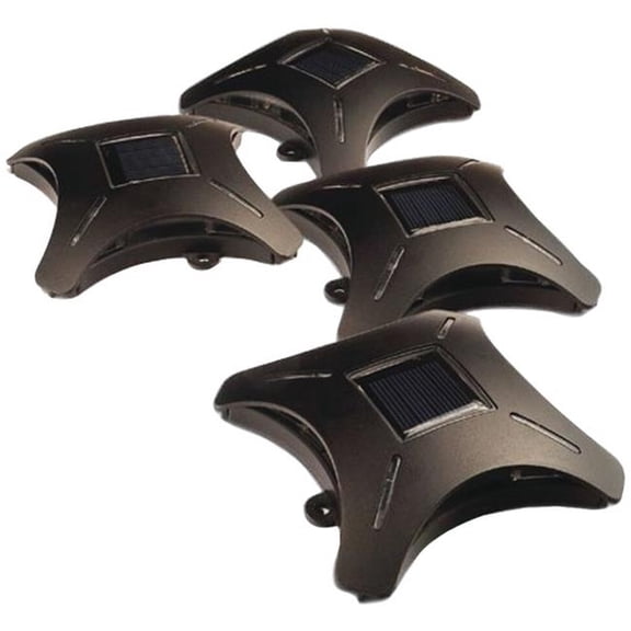 Maxsa Innovations Ninja Stars 1-Light LED Deck Light (Set of 4)