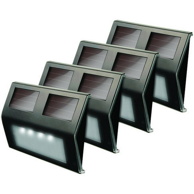 Maxsa Innovations Solar Led Deck Light, 4 Pk (bronze Finish)