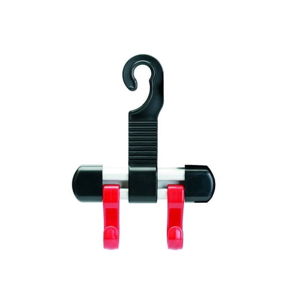 Maxsa Innovations Twin Hanger, Black and Red, Set of 1