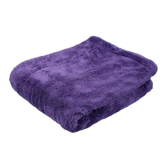 Maxshine 1200GSM Microfiber Duo Twisted Drying Towel for Car Detailing, Purple, 24x 35inches/60x90cm
