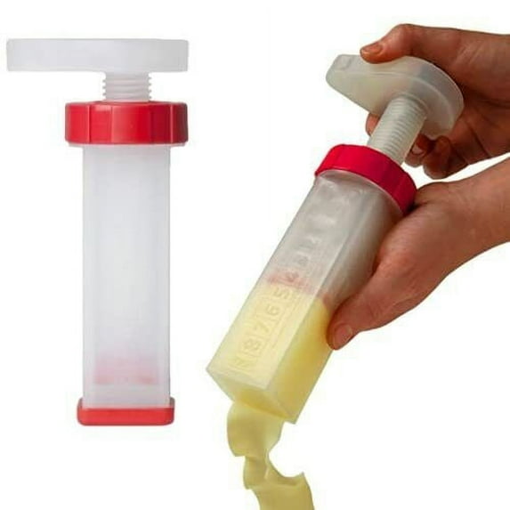Maxspace Butter Mill Butter Dispenser Two Pack - Two Red and Clear Twistable Butter Dispenser - Spread Butter, Margarine, Cream Cheese with Ease! - Two Butter Mills