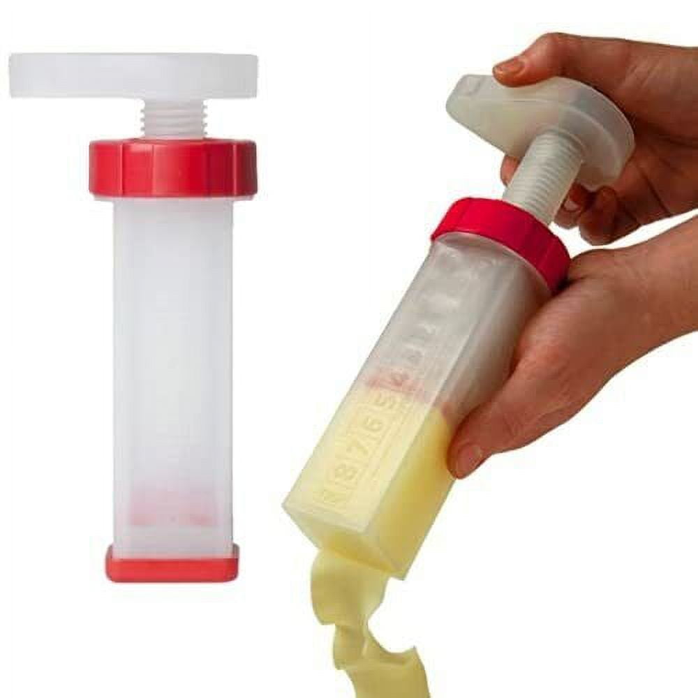 Maxspace Butter Mill Butter Dispenser Two Pack Two Red and Clear