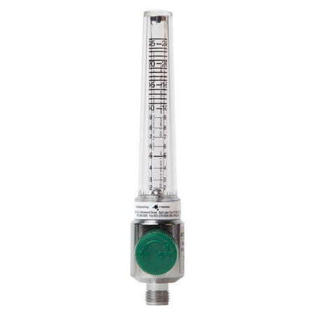 Maxtec Flow Meter,26 lpm,Green,Polycarbonate RP34P03-008