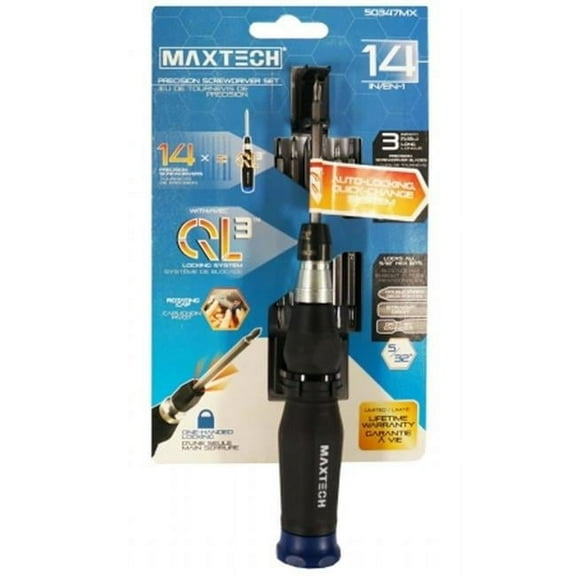 Maxtech Consumer Products 50347MX Ql3 Precision Screwdriver Set