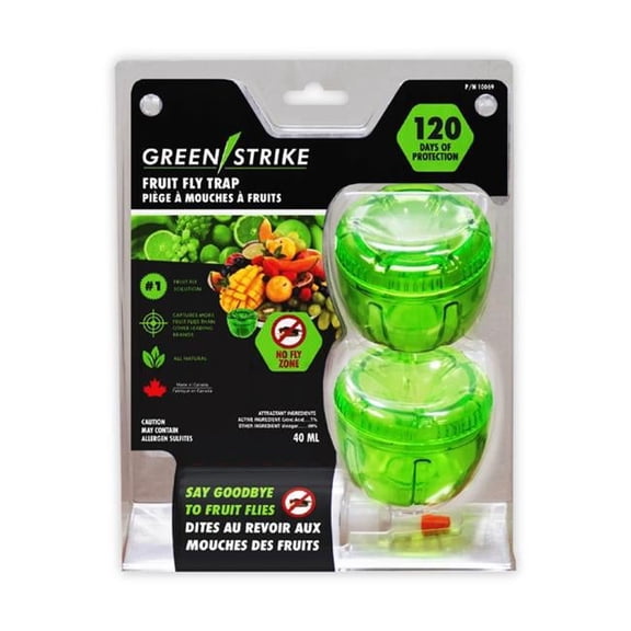 Maxtech Mosquito Control 10069 Reusable Fruit Fly Trap Attractan - Pack of 2