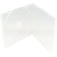 thumbnail image 1 of Maxtek 5.2mm Durable CD Case, Slim Single Clear PP Poly Plastic Cases, 50 Pack., 1 of 4