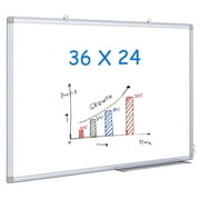 Magnetic White Board, Maxtek Whiteboard for Wall Mounted, Lightweight Hanging Whiteboard for Home Office School (36x24inch, White)