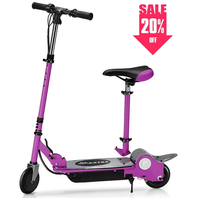 Maxtra E120 Electric Scooter with Removable Seat, Adjustable Height for