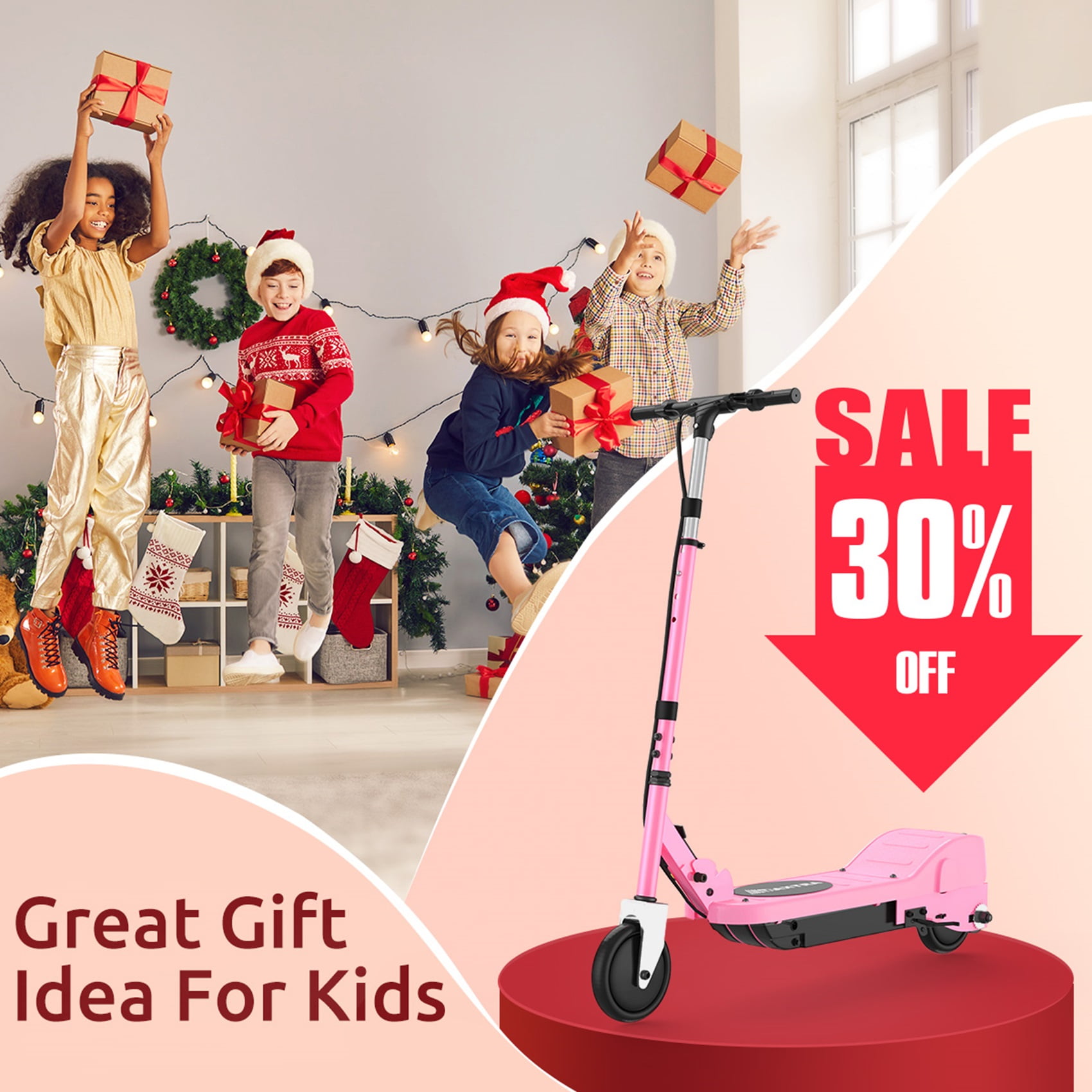 Maxtra Scooters E100 Electric Scooter for Kids Ages 612 up to 10 MPH