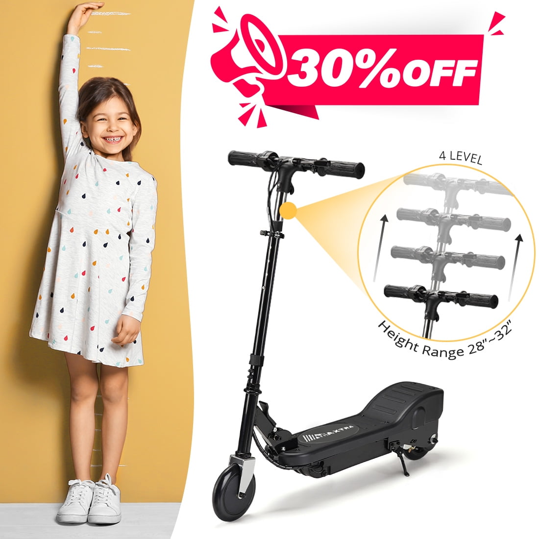 Maxtra Scooters E100 Electric Scooter for Kids Ages 6 12 up to 10