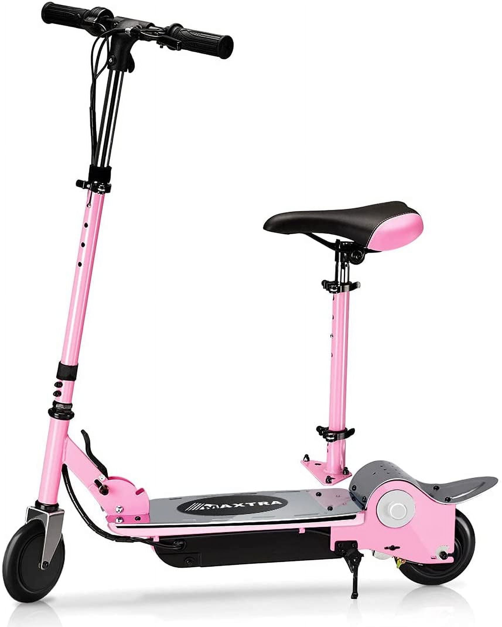 Maxtra Scooters Folding Electric Scooter with Removable Seat