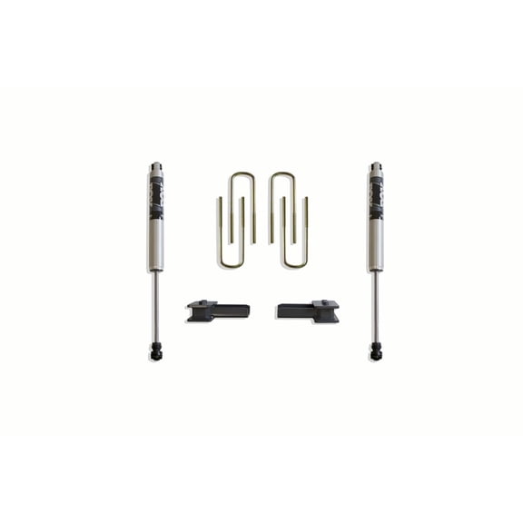Maxtrac 904120F 2" Blocks/U-Bolts, (2) Fox Shocks