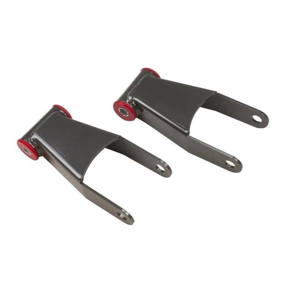 Maxtrac Suspension  2 in. Rear Lowering Shackles for 2011-2019 Chevy & GMC 1500HD, 2500HD3, 500HD 2WD & 4WD