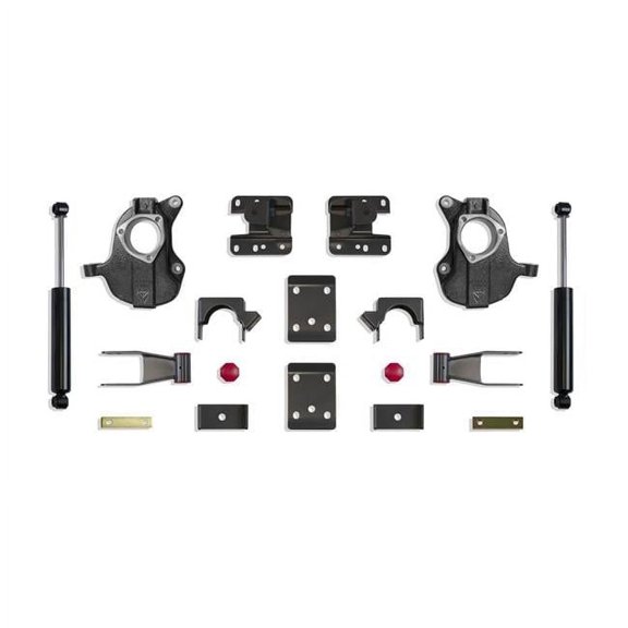 Maxtrac Suspension 2 to 4 in. 20 Non-magneride Model Lowering Spindle Kit for 2016-2018 Silverado & Sierra 1500 2WD 4WD