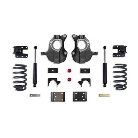 Maxtrac Suspension 4 to 6 in. 20 Non-magneride Model Lowering Spindle Kit for 2016-2018 Silverado & Sierra Single Cab 1500 2WD 4WD