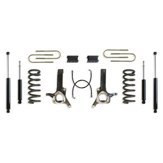 Maxtrac Suspension 6 in. Axle Lift Kit 2WD-maxtrac Shocks for 2003-2008 Diesel 3.562