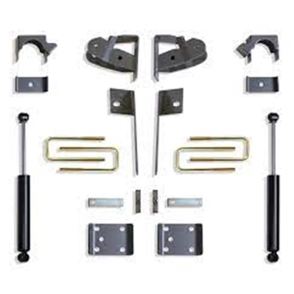 Maxtrac Suspension MXT201950 Rear Flip Kit 5 with Hangers & Max Trac Shocks for 2019 Plus Silverado & Sierra
