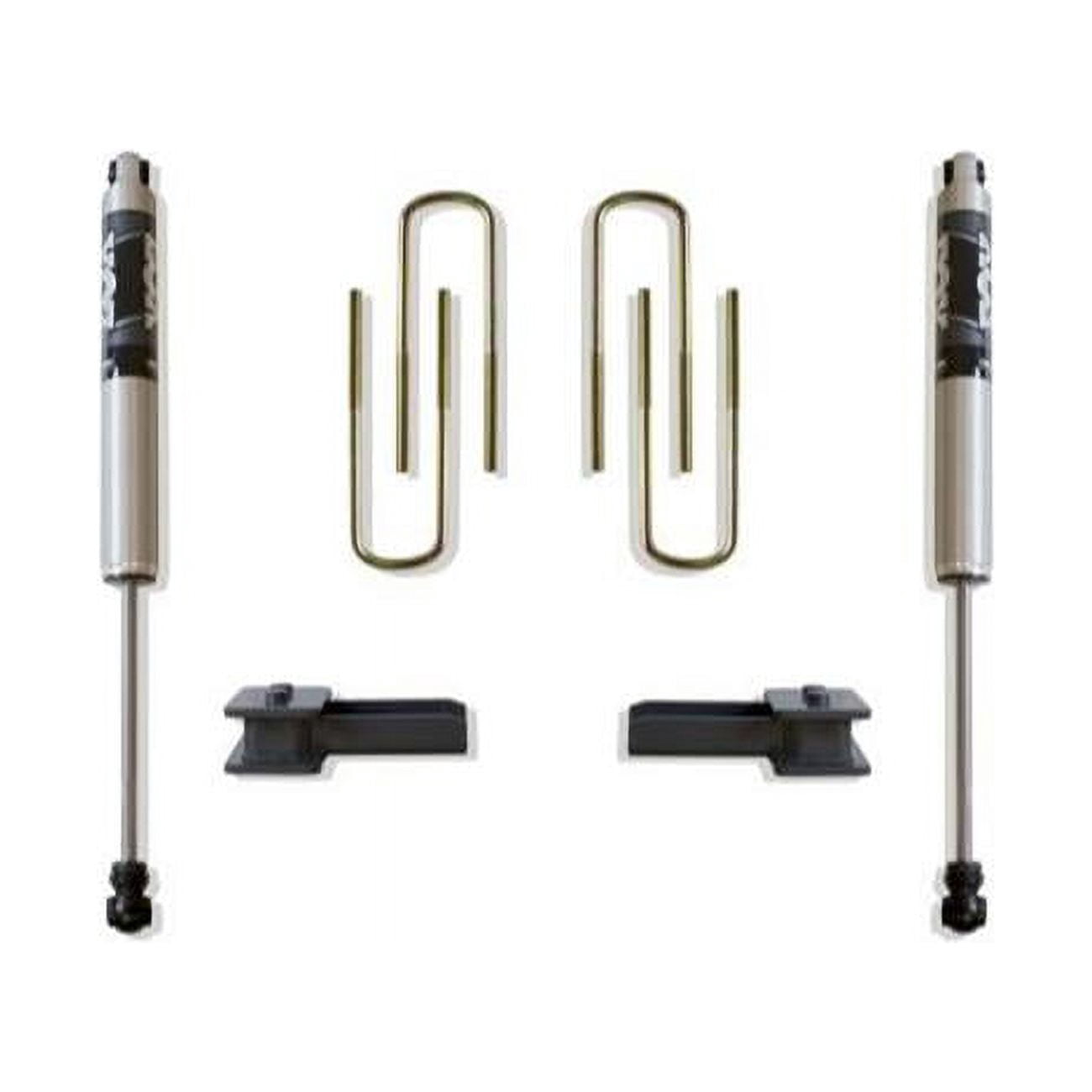 Maxtrac Suspension MXT904150F 5 in. Blocks & UBolts 2 Fox Shocks for