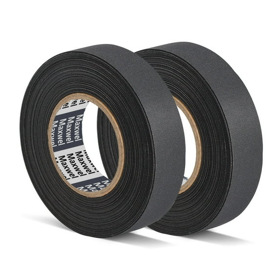 Maxwel Manufacturing Wire Harness Automotive Cloth Tape - 2 Rolls Strong Flexibility High Abrasion Resistance Adhesive Force Heavy Duty Wire Harness Tape for Automotive