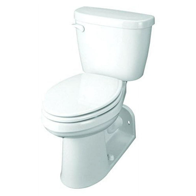 Maxwell 2-Piece Compact Elongated Toilet in White - Walmart.com