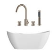 thumbnail image 1 of Maxwell 71 Inch Acrylic Double Slipper Freestanding Tub Package, 1 of 1