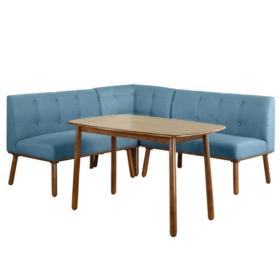 Maxwell Breakfast Nook 4-Piece Corner Dining Set, Multiple Colors