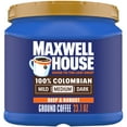 thumbnail image 1 of Maxwell House 100% Colombian Ground Coffee, 23.1 oz Canister, 1 of 15