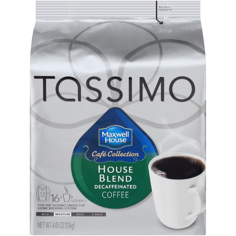 Tassimo Maxwell House Cafe Collection House Blend Medium Roast 16 T discs