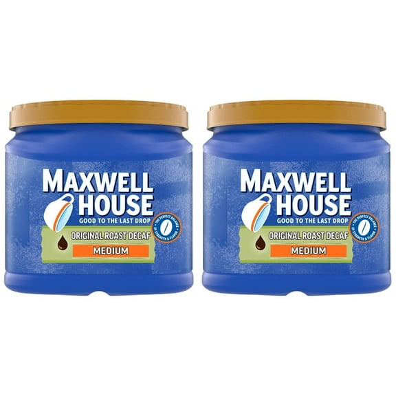 Maxwell House Decaf Original Medium Roast Ground Coffee (29.3 Oz Canister) (Pack Of 2)